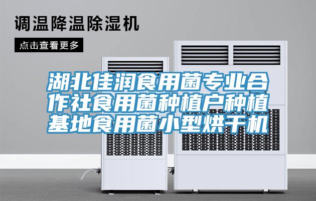 湖北佳潤食用菌專業合作社食用菌種植戶種植基地食用菌小型烘干機