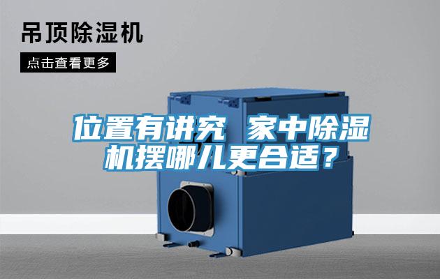 位置有講究 家中除濕機擺哪兒更合適?