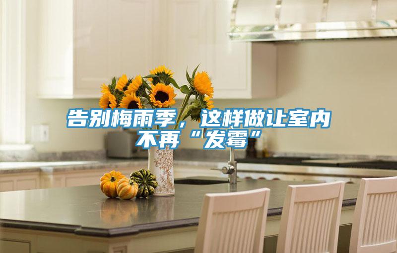 告別梅雨季,這樣做讓室內(nèi)不再“發(fā)霉”