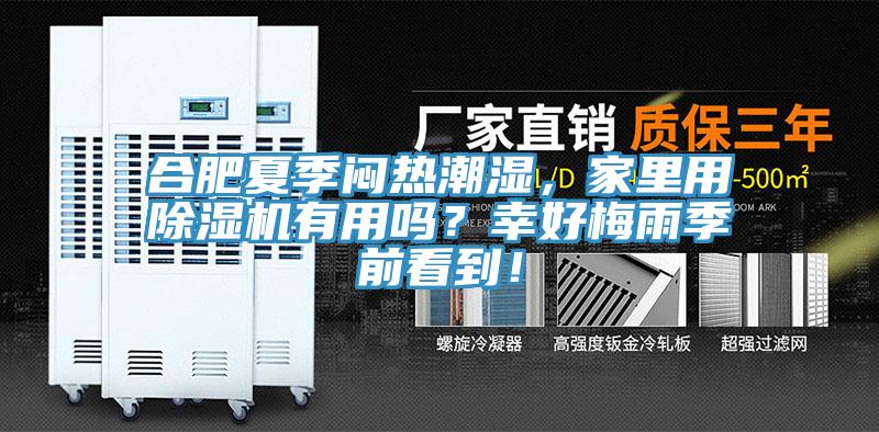 合肥夏季悶熱潮濕，家里用除濕機(jī)有用嗎？幸好梅雨季前看到！