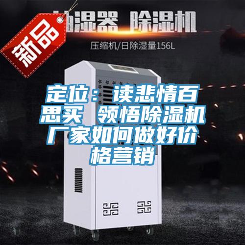 定位:讀悲情百思買 領悟除濕機廠家如何做好價格營銷