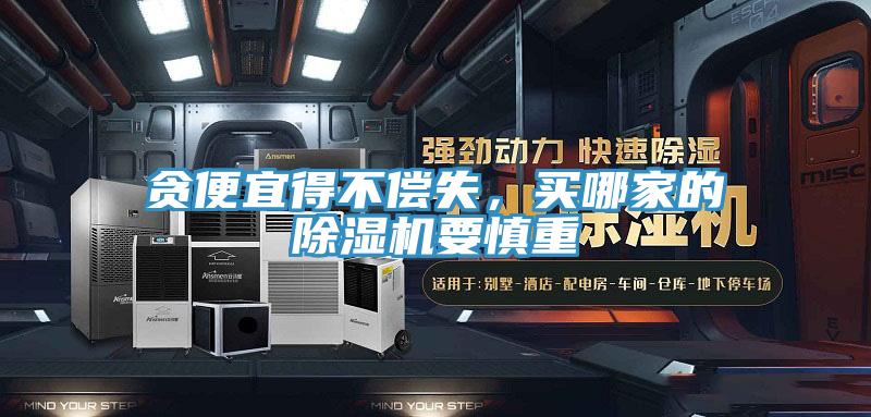 貪便宜得不償失，買哪家的除濕機要慎重