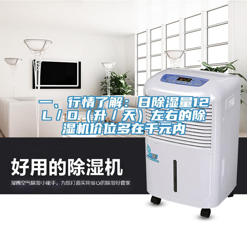 一、行情了解:日除濕量12L/D(升/天)左右的除濕機價位多在千元內