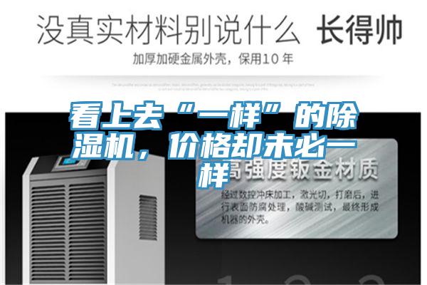 看上去“一樣”的除濕機,價格卻未必一樣