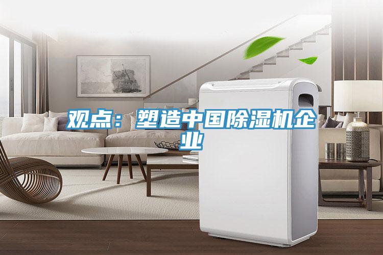 觀點:塑造中國除濕機企業