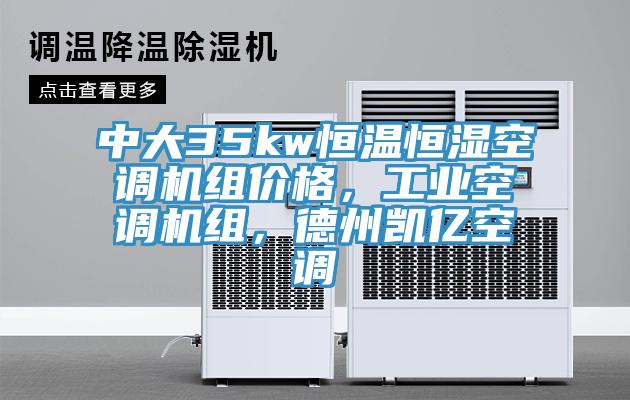中大35kw恒溫恒濕空調機組價格,工業空調機組,德州凱億空調