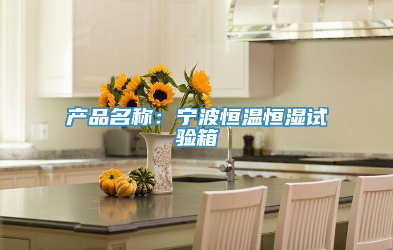 產品名稱:寧波恒溫恒濕試驗箱