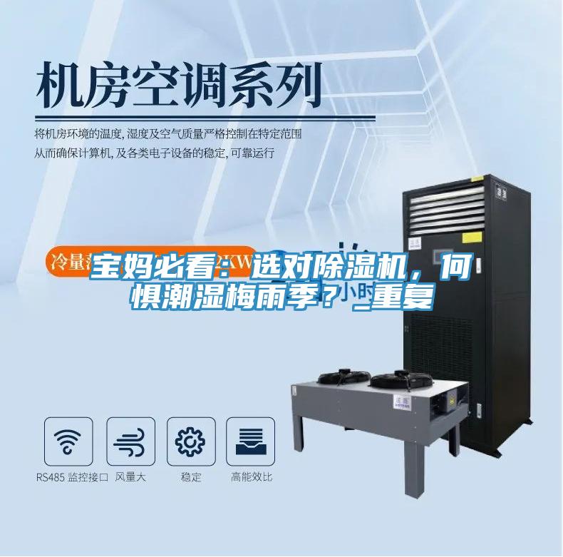 寶媽必看：選對除濕機，何懼潮濕梅雨季？_重復