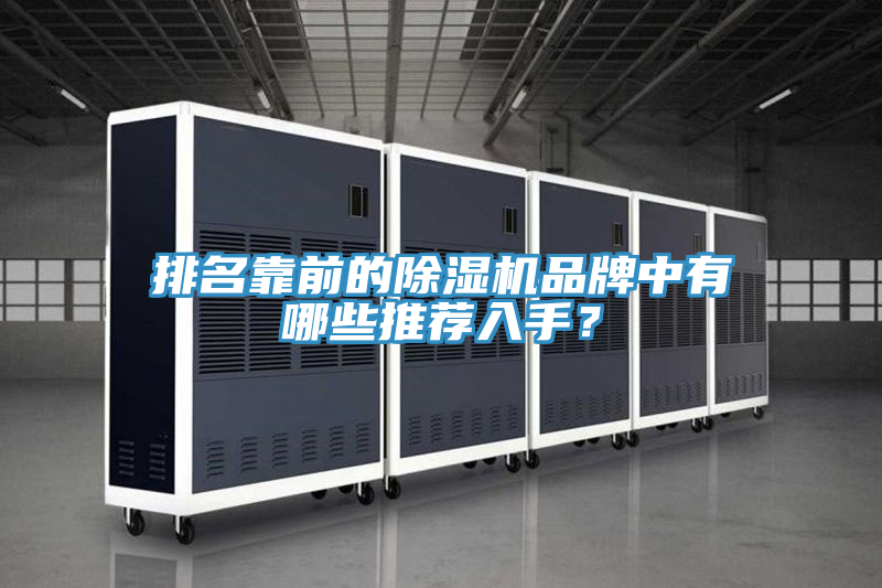 排名靠前的除濕機品牌中有哪些推薦入手？
