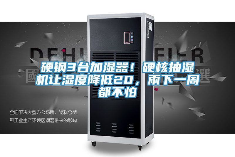 硬鋼3臺(tái)加濕器！硬核抽濕機(jī)讓濕度降低20，雨下一周都不怕