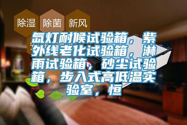 氙燈耐候試驗箱，紫外線老化試驗箱，淋雨試驗箱，砂塵試驗箱，步入式高低溫實驗室，恒