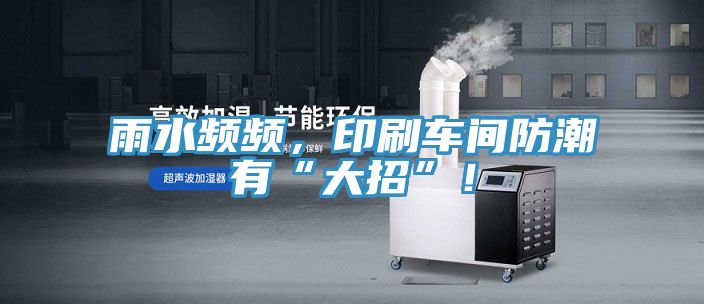 雨水頻頻,印刷車間防潮有“大招”!